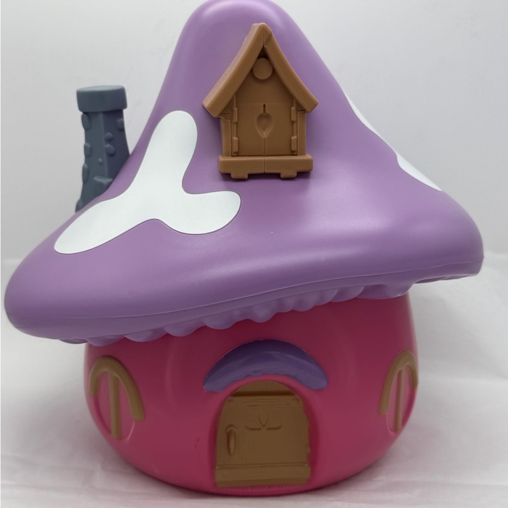 Pink and Purple Mushroom House Toy